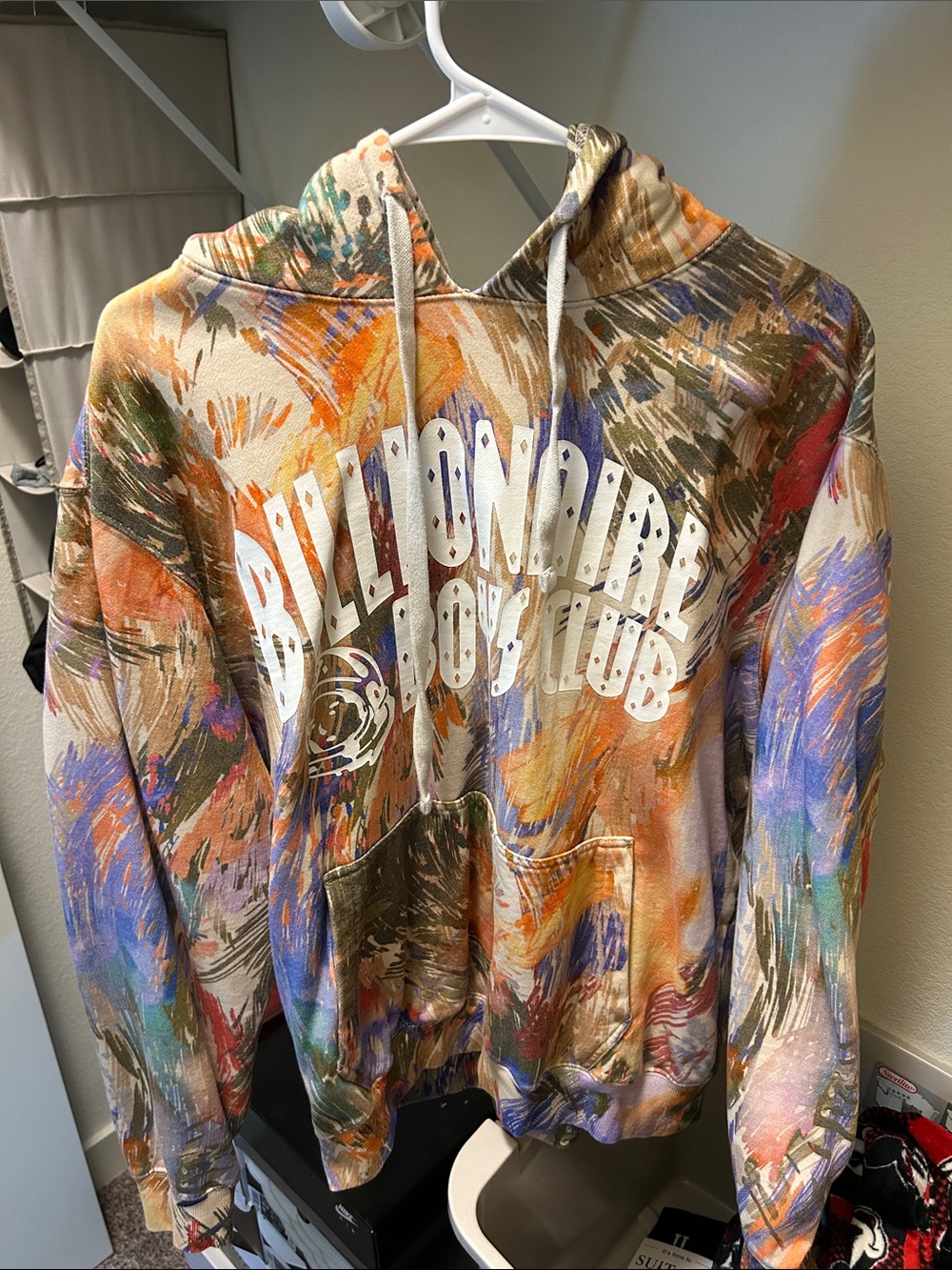 Billionaire Boys Club Multicolor Paint-Splash Zip-Up Hoodie - White Logo